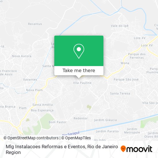 Mlg Instalacoes Reformas e Eventos map