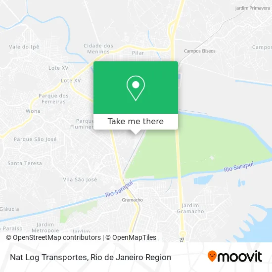 Nat Log Transportes map