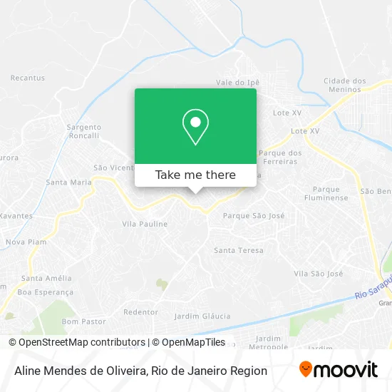 Aline Mendes de Oliveira map
