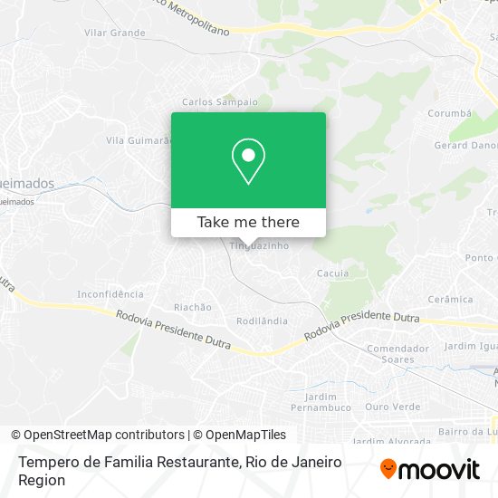 Tempero de Familia Restaurante map