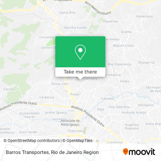Barros Transportes map