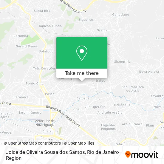 Joice de Oliveira Sousa dos Santos map
