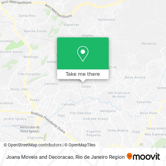 Joana Moveis and Decoracao map