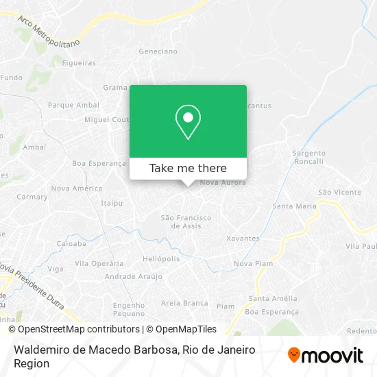 Waldemiro de Macedo Barbosa map