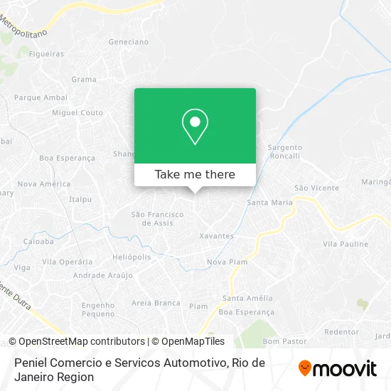 Peniel Comercio e Servicos Automotivo map