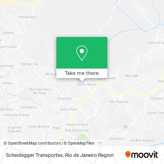 Scheidegger Transportes map