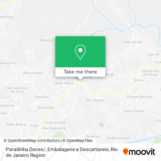 Paradinha Doces / , Embalagens e Descartaveis map