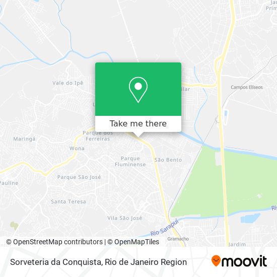 Sorveteria da Conquista map