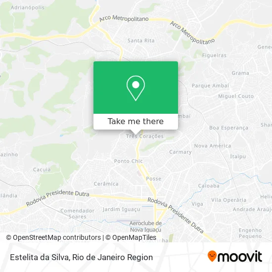 Estelita da Silva map