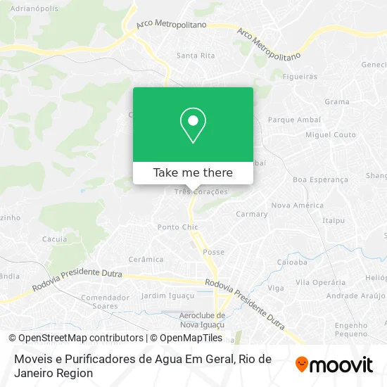 Moveis e Purificadores de Agua Em Geral map