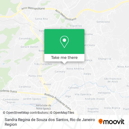 Sandra Regina de Souza dos Santos map