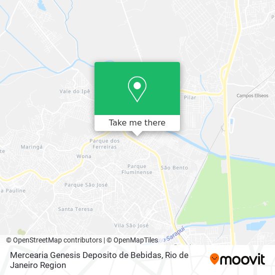 Mercearia Genesis Deposito de Bebidas map