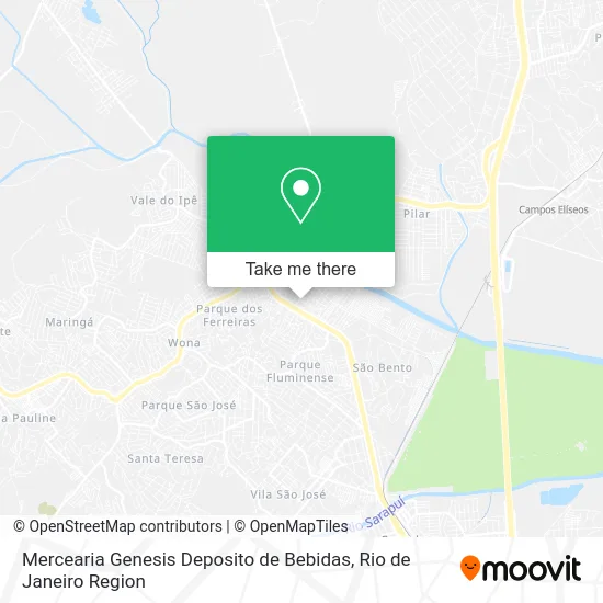 Mercearia Genesis Deposito de Bebidas map