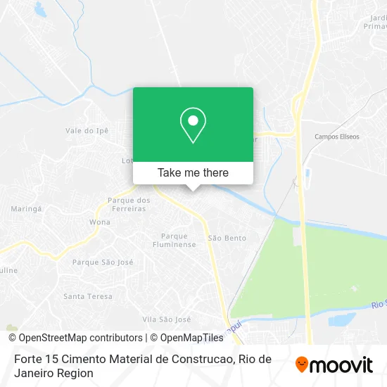 Forte 15 Cimento Material de Construcao map