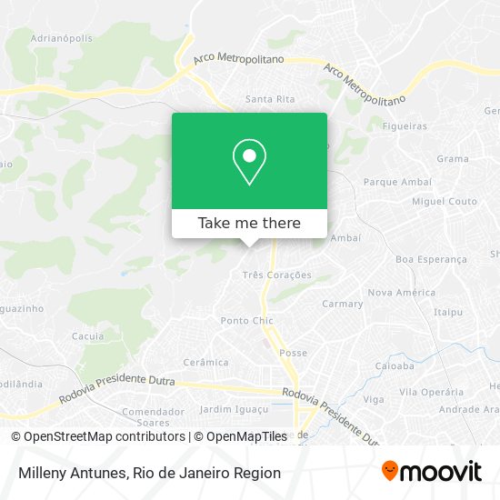 Milleny Antunes map