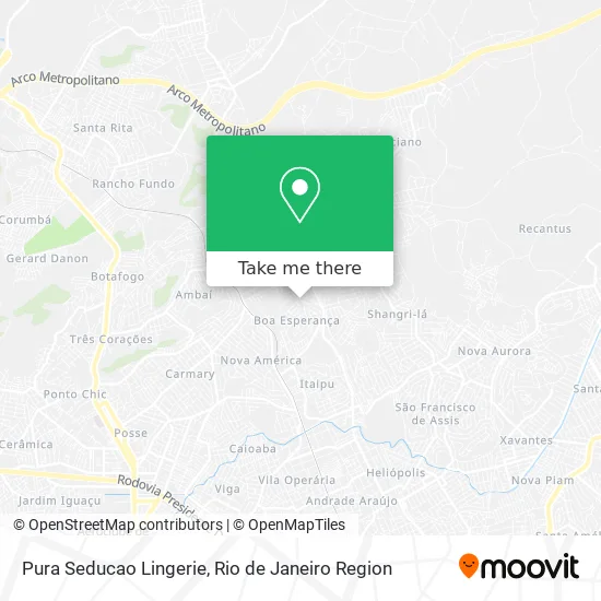 Pura Seducao Lingerie map