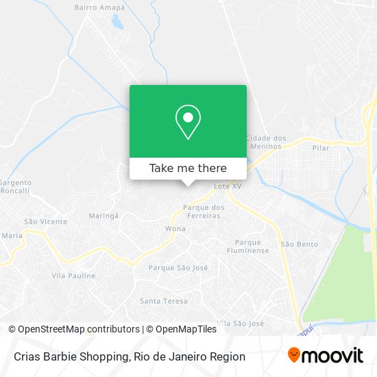 Crias Barbie Shopping map