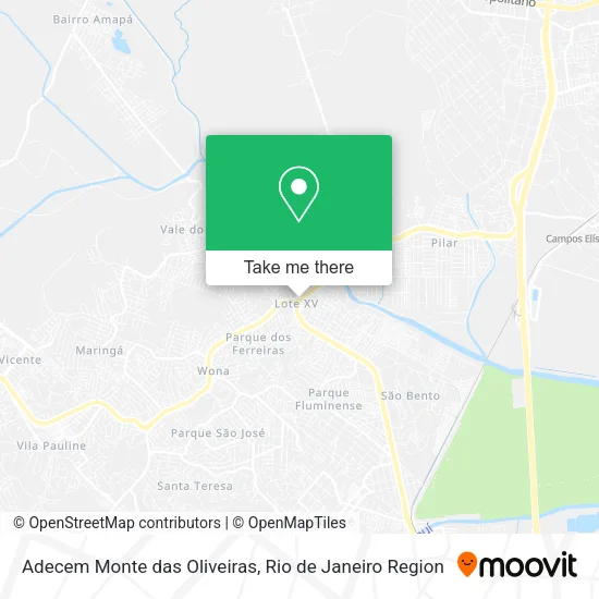 Mapa Adecem Monte das Oliveiras