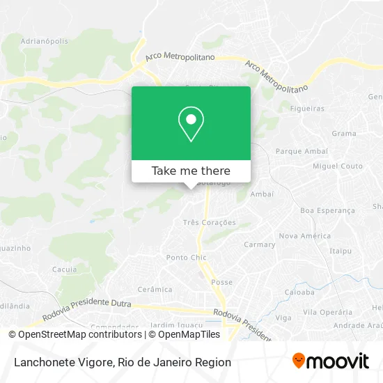 Lanchonete Vigore map