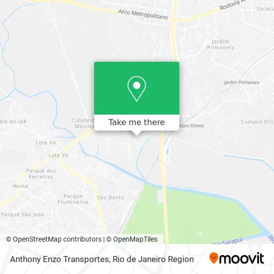 Anthony Enzo Transportes map