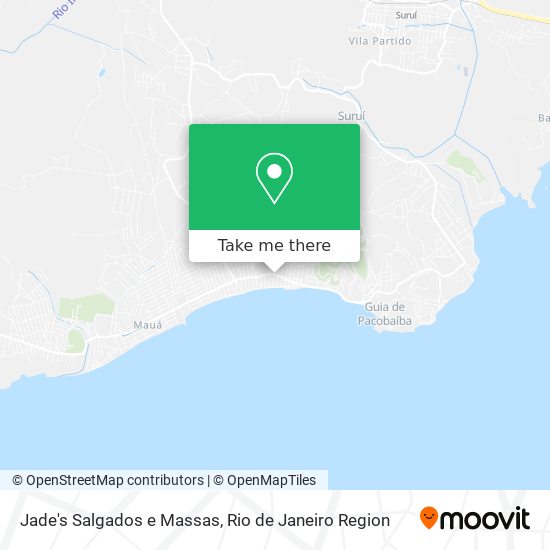 Mapa Jade's Salgados e Massas