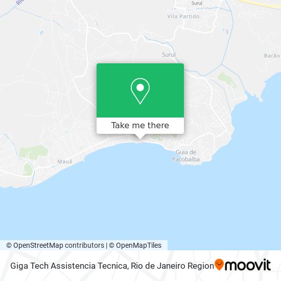 Mapa Giga Tech Assistencia Tecnica