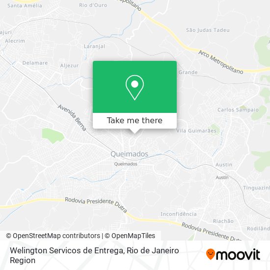 Mapa Welington Servicos de Entrega