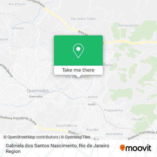 Gabriela dos Santos Nascimento map