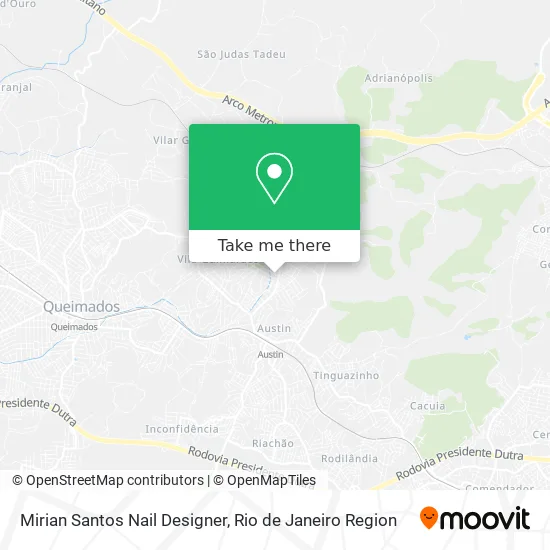 Mirian Santos Nail Designer map