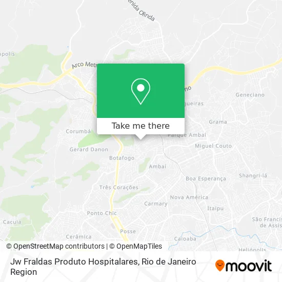 Jw Fraldas Produto Hospitalares map