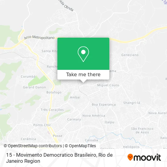 15 - Movimento Democratico Brasileiro map