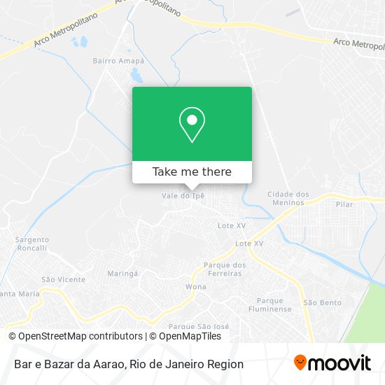 Mapa Bar e Bazar da Aarao