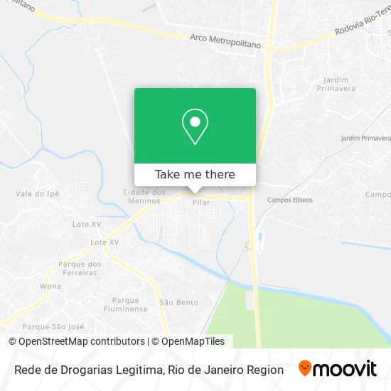 Rede de Drogarias Legitima map
