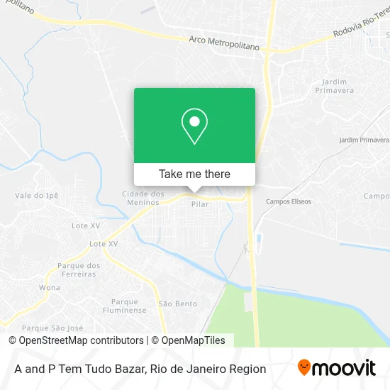 A and P Tem Tudo Bazar map