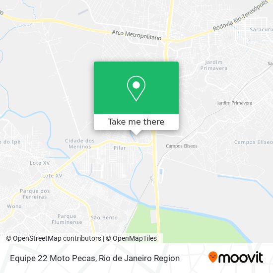 Equipe 22 Moto Pecas map