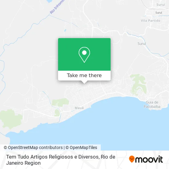 Tem Tudo Artigos Religiosos e Diversos map