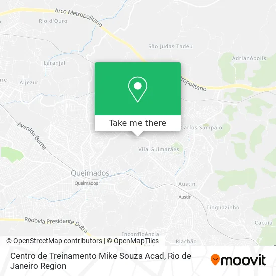 Centro de Treinamento Mike Souza Acad map
