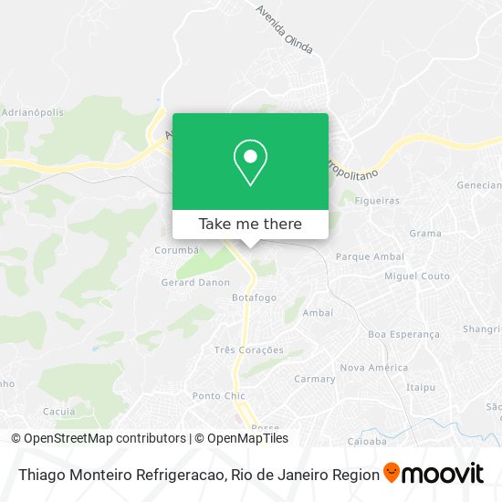 Thiago Monteiro Refrigeracao map