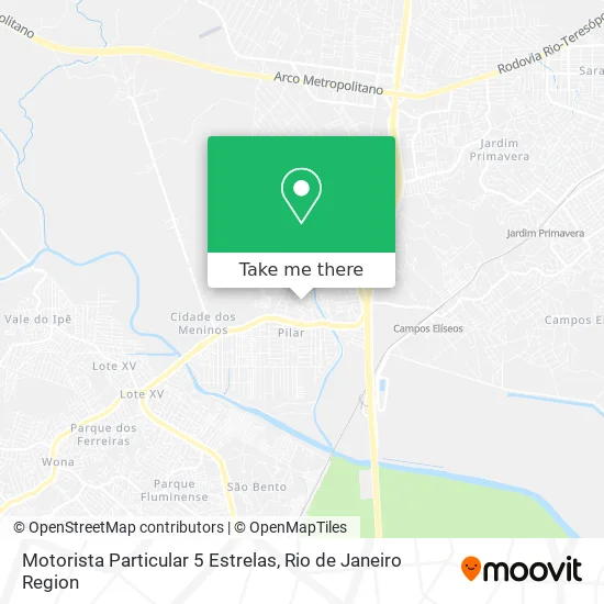 Motorista Particular 5 Estrelas map