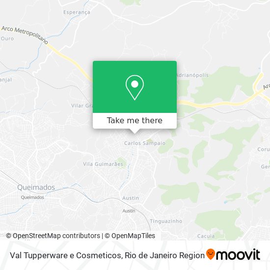 Val Tupperware e Cosmeticos map