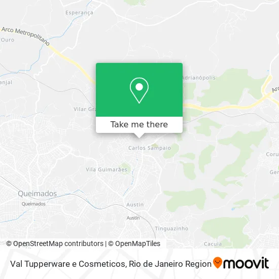 Val Tupperware e Cosmeticos map