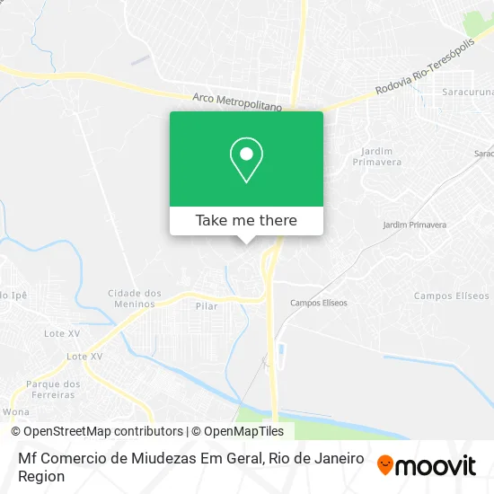 Mf Comercio de Miudezas Em Geral map