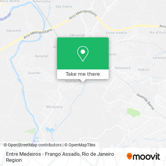 Entre Medeiros - Frango Assado map