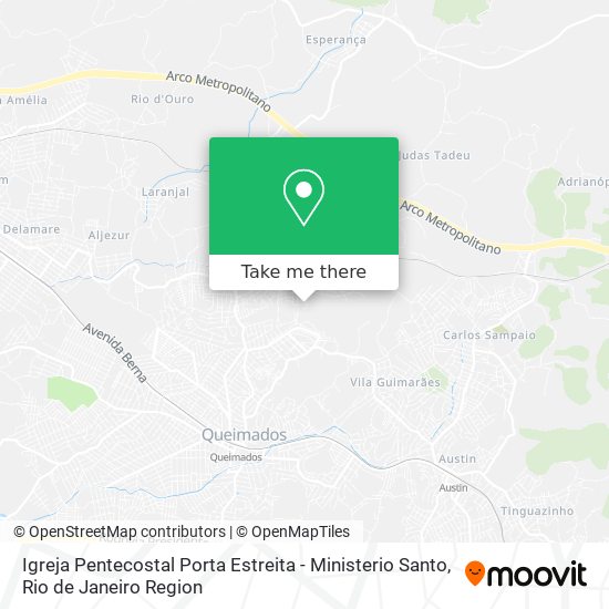 Igreja Pentecostal Porta Estreita - Ministerio Santo map