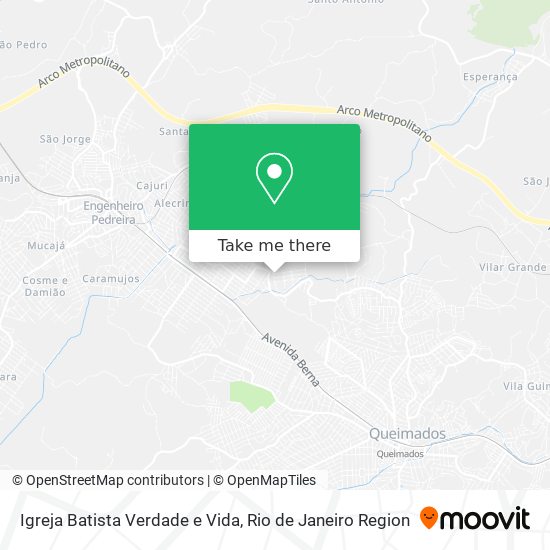Igreja Batista Verdade e Vida map