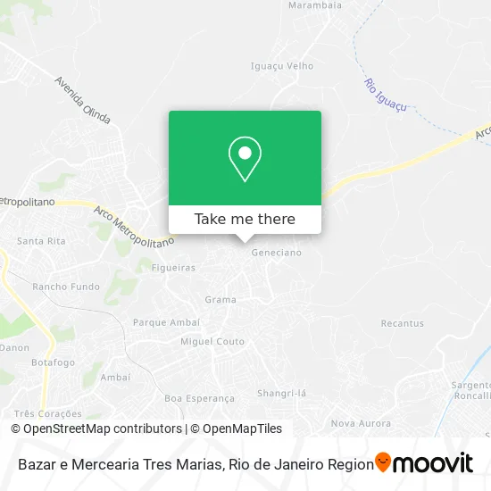 Bazar e Mercearia Tres Marias map