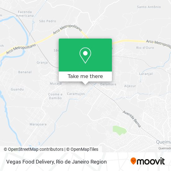 Vegas Food Delivery map