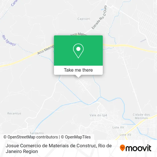 Josue Comercio de Materiais de Construc map