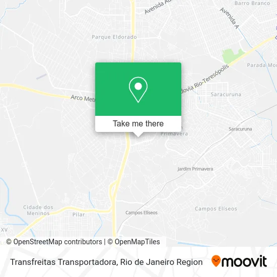 Transfreitas Transportadora map