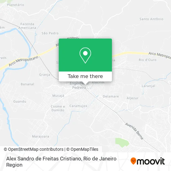 Alex Sandro de Freitas Cristiano map
